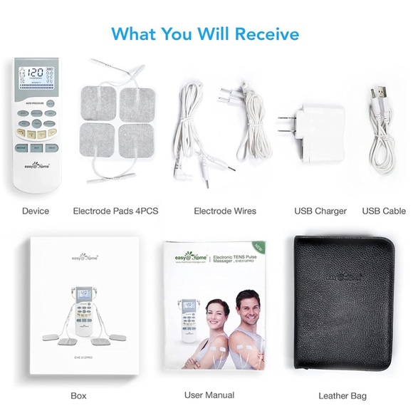 Easy@Home Professional Grade TENS Unit Pulse Muscle Stimulator Massager - Picture 3 of 12